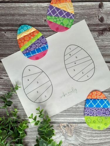 Free Paper Piecing Easter Egg Pattern for Raw Edge Appliqué