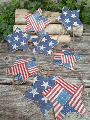 How to Make a July 4th Wooden Star Garland
