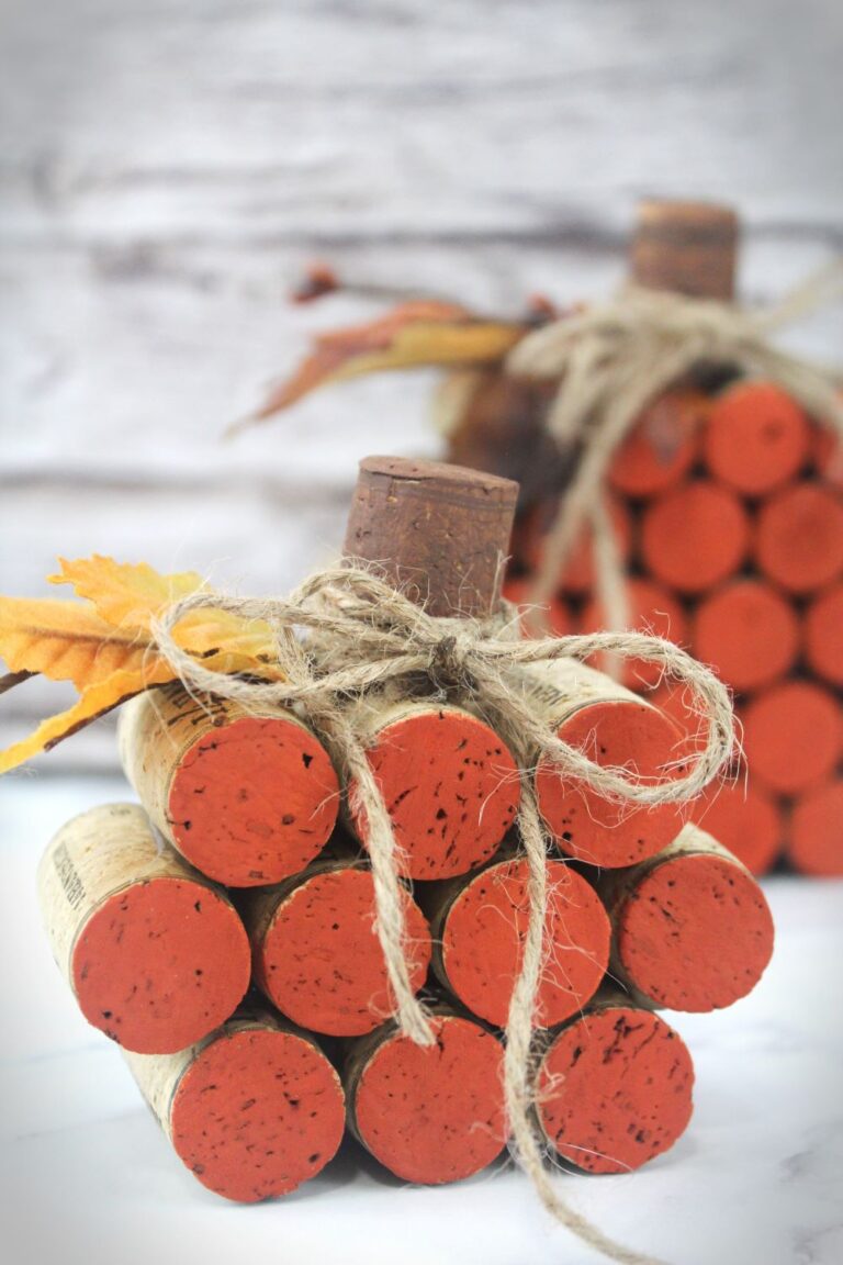 DIY Wine Cork Pumpkin: Easy Fall Craft